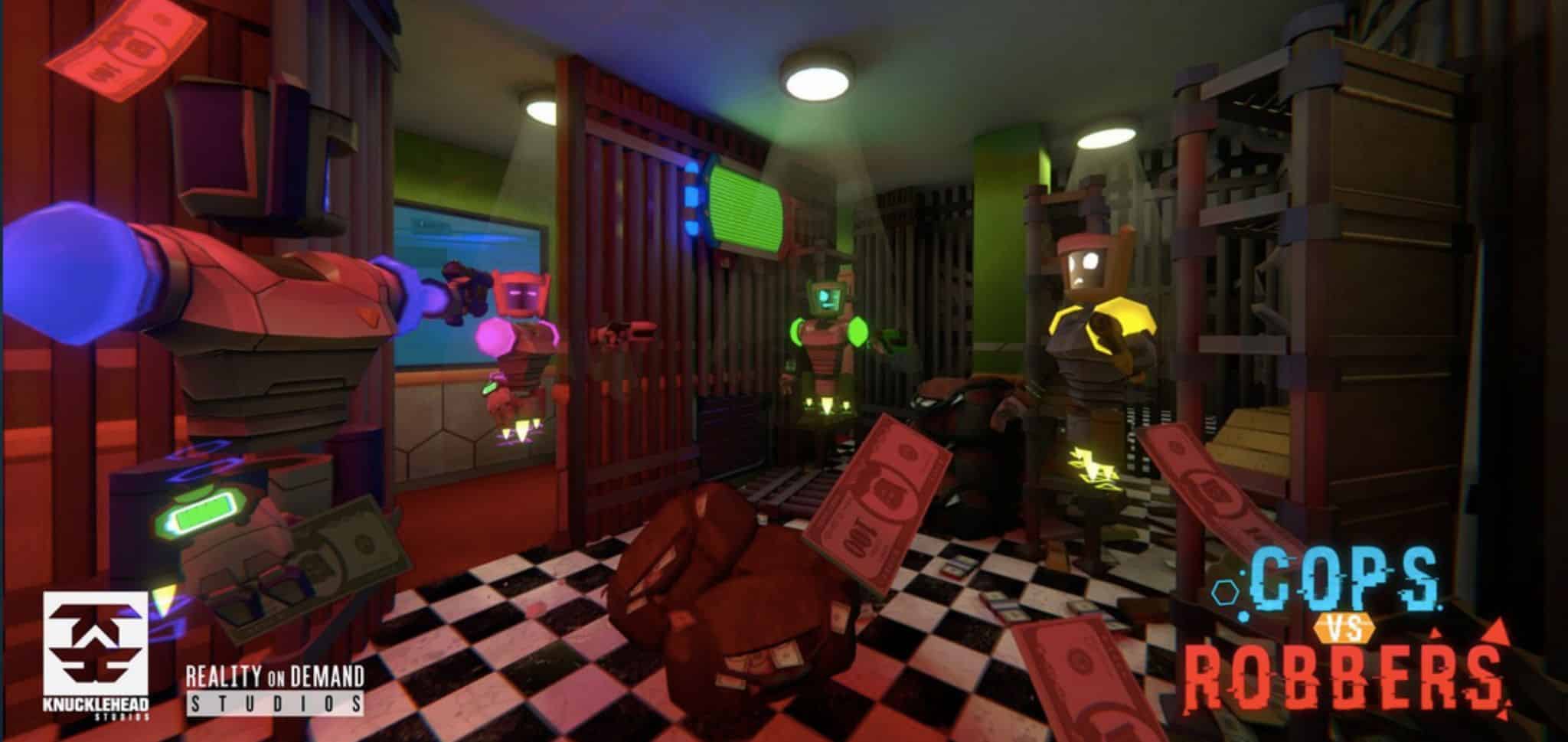 Cops and robber pvp shooter game VR 